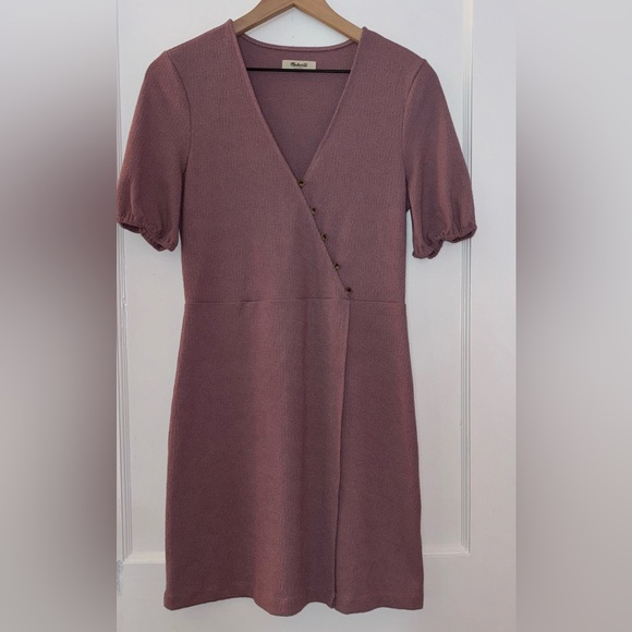 Madewell Cross-Front Button Dress - Picture 2 of 7